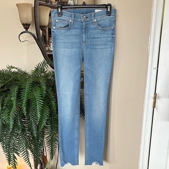Brand New Rag & Bone Ankle Skinny Jeans Mid Rise Hamilton Blue Stretch Denim - Picture 16 of 16